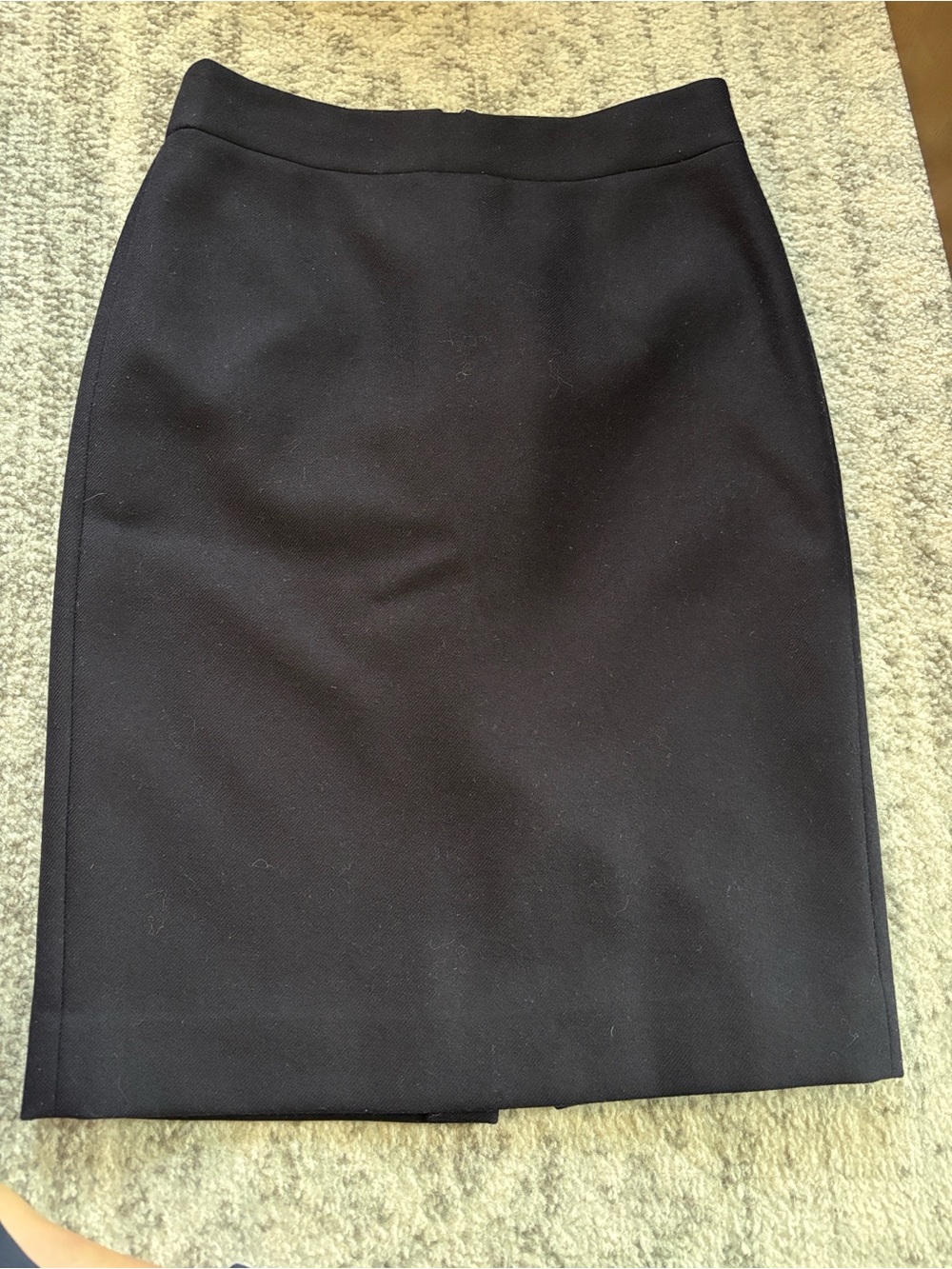 J. Crew Navy no 2 Pencil Skirt in double serge wool